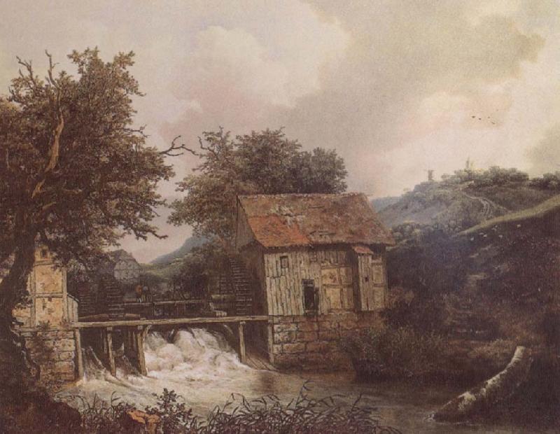 Jacob van Ruisdael Two Watermills oil painting image